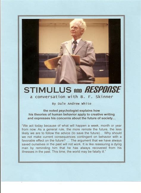 stimulus and response a conversation with b f skinner PDF