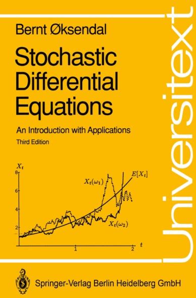 stochastic differential equations an introduction with applications Kindle Editon