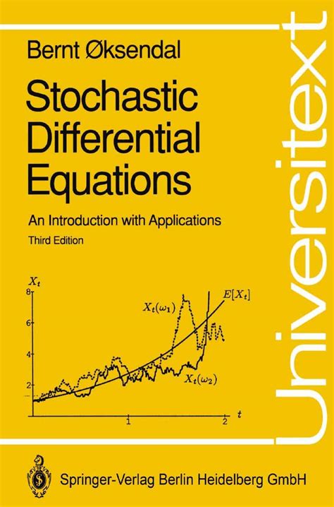stochastic differential equations and applications second edition Kindle Editon