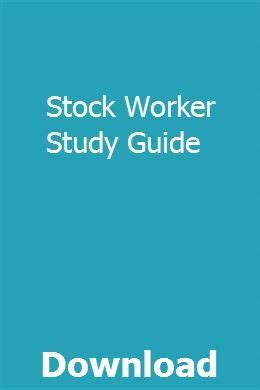 stock worker study guide Ebook Reader