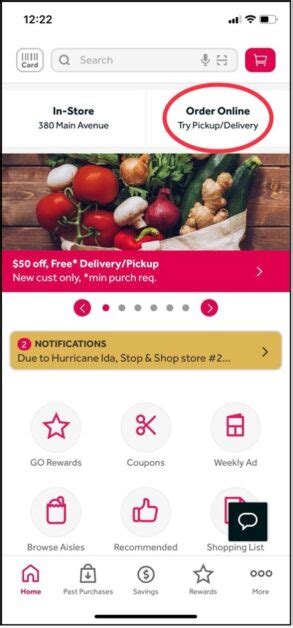 stop and shop order online