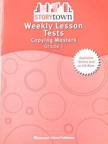 storytown-weekly-lesson-tests-grade-1 Ebook Doc