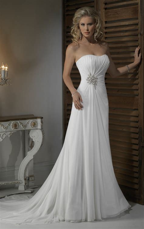 strapless wedding dress