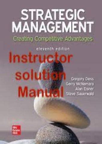 strategic management creating instructor manual PDF