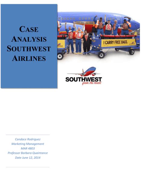 strategic marketing problems southwest airlines case study Epub