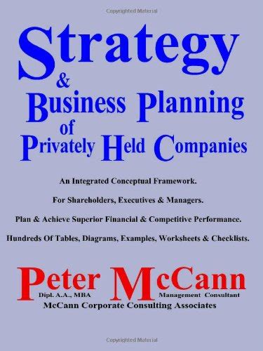 strategy and business planning of privately held companies Kindle Editon