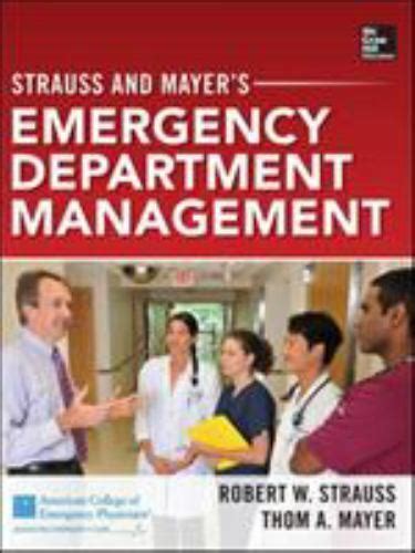 strauss and mayers emergency department management PDF