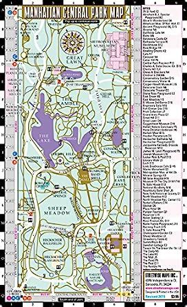 streetwise central park map laminated pocket map of manhattan central park new york for travel Kindle Editon