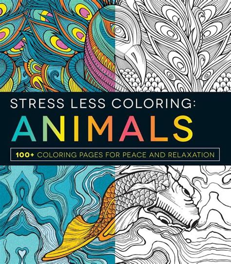 stress less coloring animals relaxation Doc