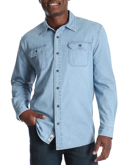 stretch denim shirt