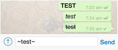 strikethrough on whatsapp