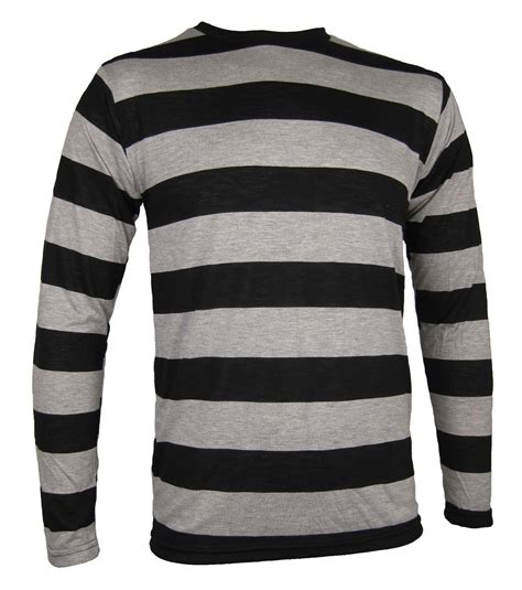 striped black and grey shirt