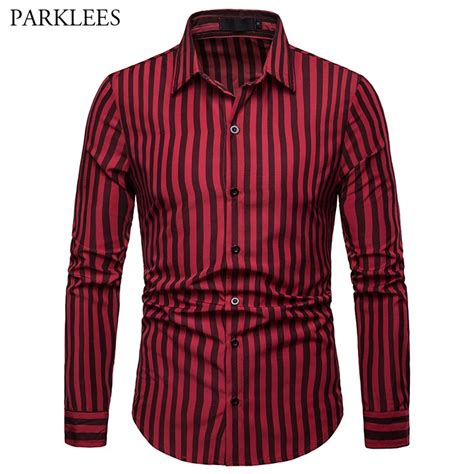 striped black and red shirt