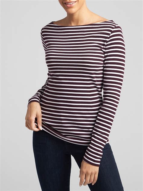 striped boatneck shirt