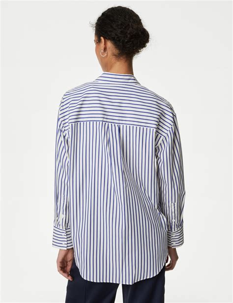 striped collared shirt