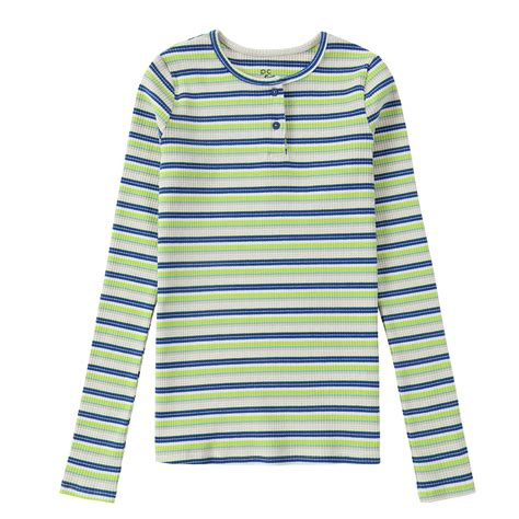 striped henley t shirt