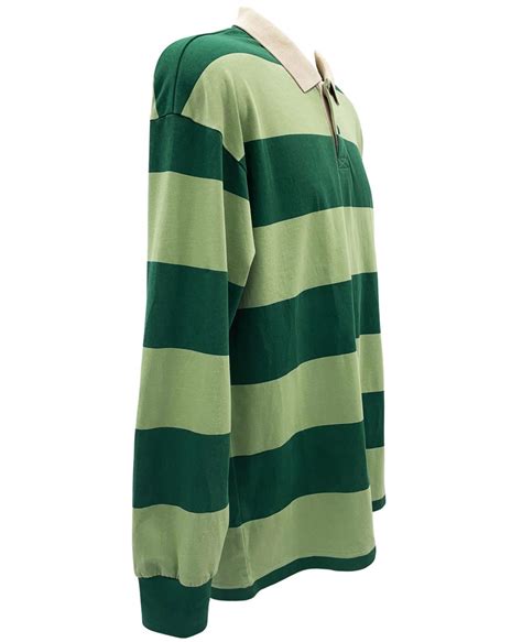 striped polo shirt long sleeve