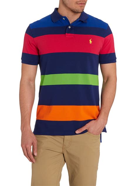 striped polo t shirt