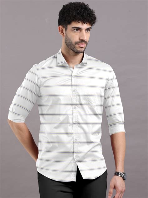 striped shirt collar