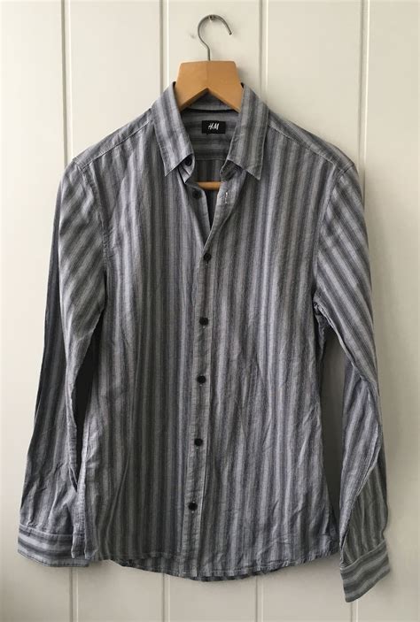 striped shirt grey