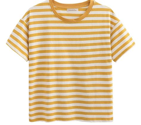 striped shirt yellow