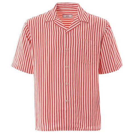 striped short sleeve shirt