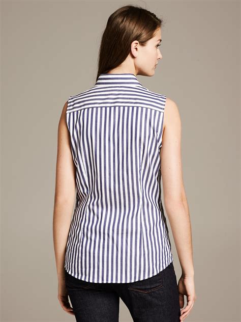 striped sleeveless shirt