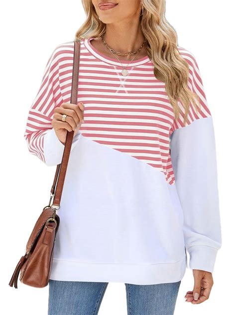 striped sweatshirt womens