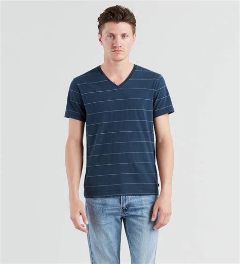 striped v neck t shirt