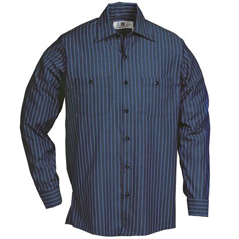 striped work shirt