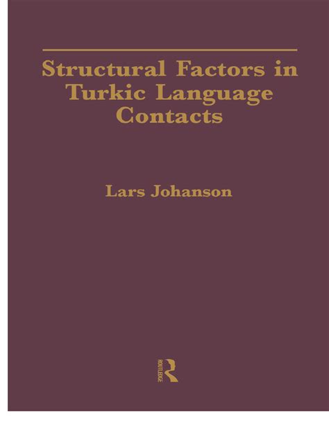 structural factors turkic language contacts Reader