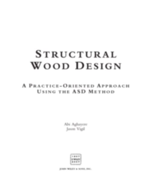 structural wood design a practice oriented approach Kindle Editon