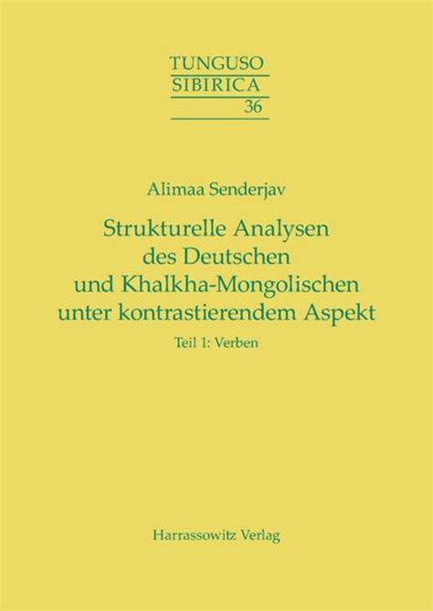 strukturelle analysen deutschen khalkha mongolischen kontrastierendem Doc