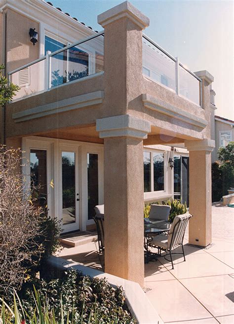 stucco porch framing