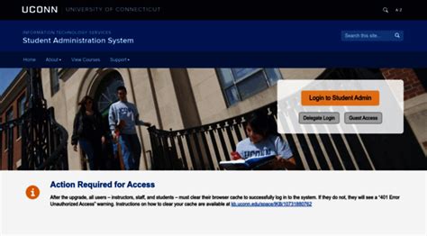 student admin login uconn