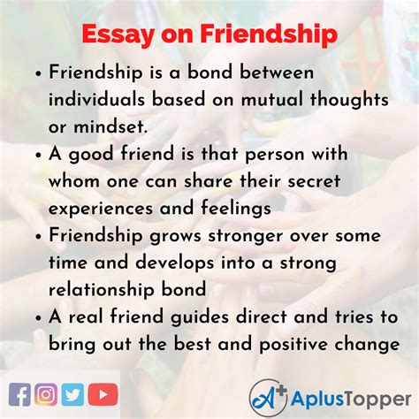 student essays on friendship Reader