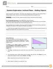 student exploration inclined plane sliding objects answer Ebook PDF