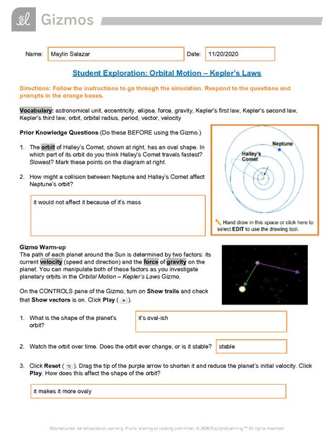 student exploration orbital motion  kepler s laws answers Ebook Reader