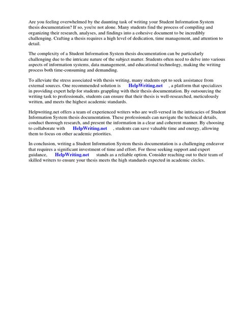 student information system thesis documentation PDF