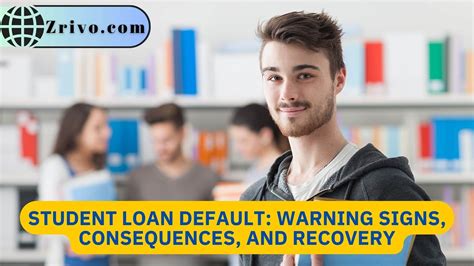 Warning signs indicating potential student loan default and the need for action