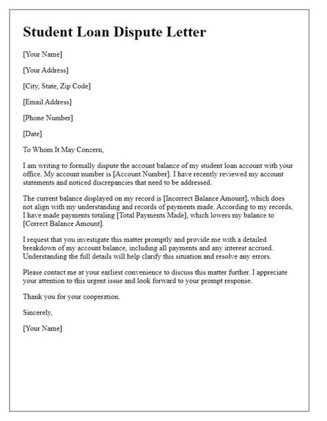 Student Loan Dispute Letter: A Comprehensive Guide to Resolving Issues in 2025