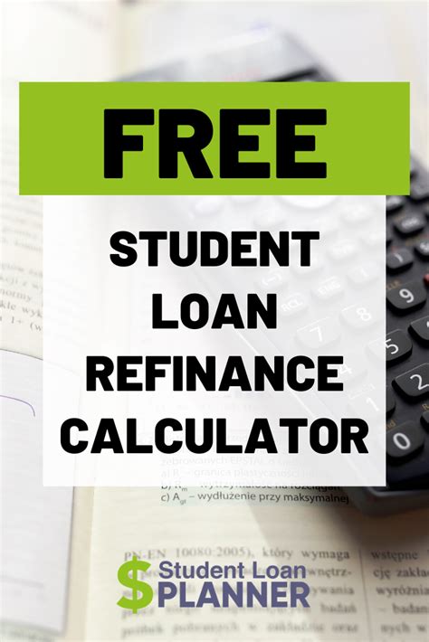 Screenshot of an online student loan refinancing calculator interface showing input fields and potential savings calculation