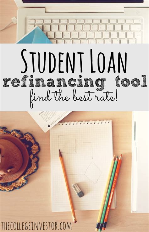 Comparison tool for different student loan refinancing lenders