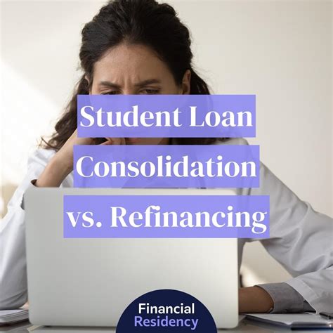 Student loan tutor comparing consolidation and refinancing for student loans