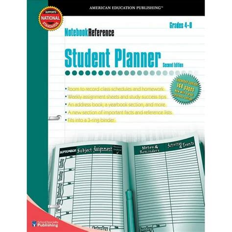 student planner grades 4 8 second edition notebook reference Doc