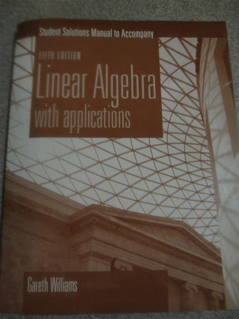 student solutions manual for linear algebra with Reader