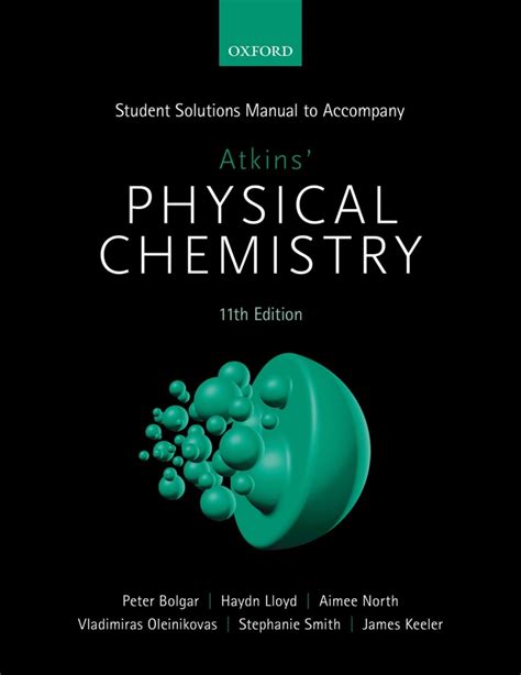 student solutions manual to accompany atkins physical chemistry 10th edition Ebook PDF