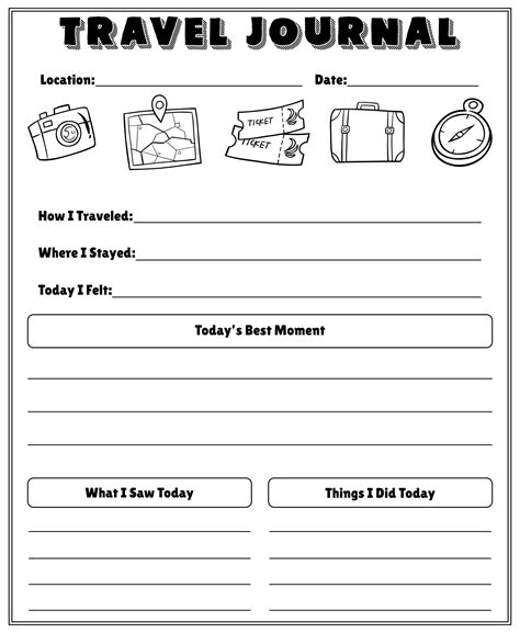 student travel journal template Reader