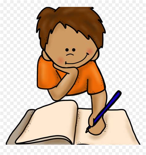 student writing clip art