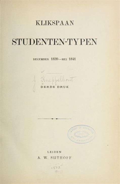 studenten typen dec1830mei1841 Reader